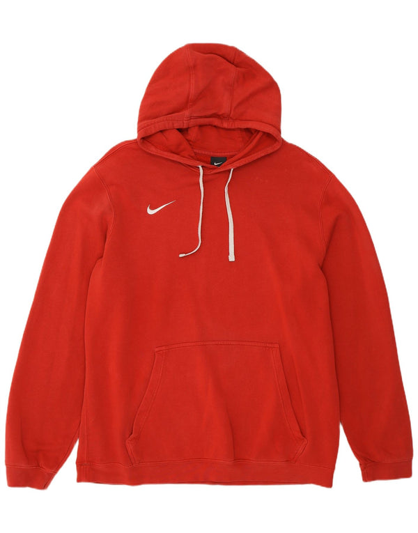 Felpa con cappuccio da uomo Nike XL in cotone rosso