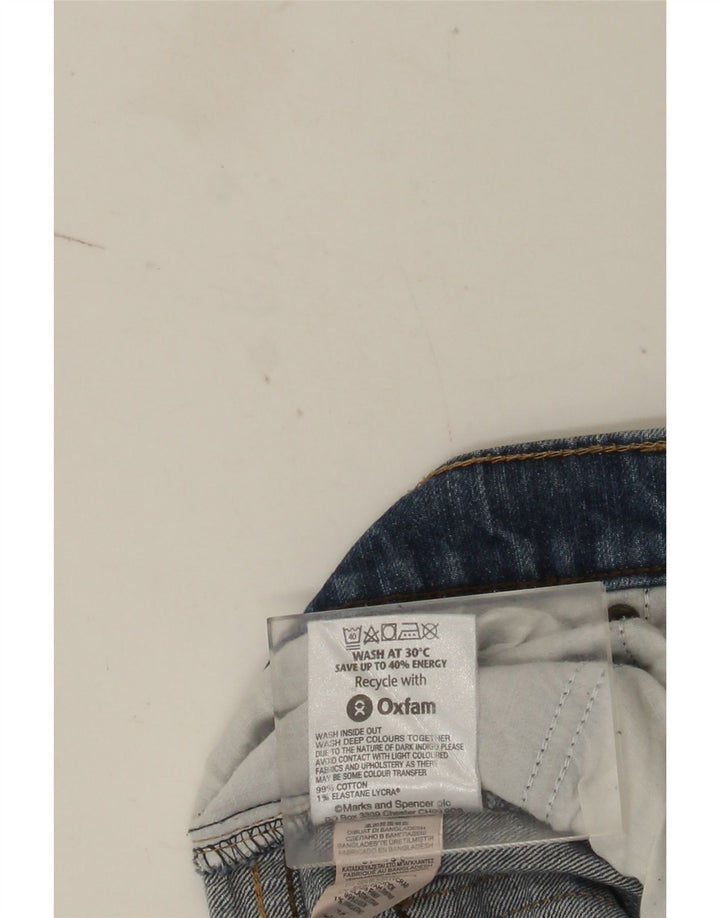 Jeans dritti da uomo Marks & Spencer W32 L31 cotone blu