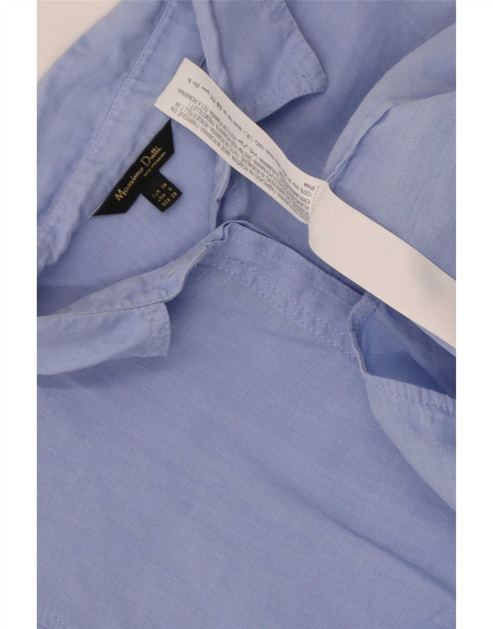 Camicia da donna Massimo Dutti EU 38 piccolo lino blu