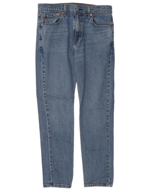 Levi's Uomo 502 Hi-Ball Tapered Jeans W32 L30 Cotone Blu