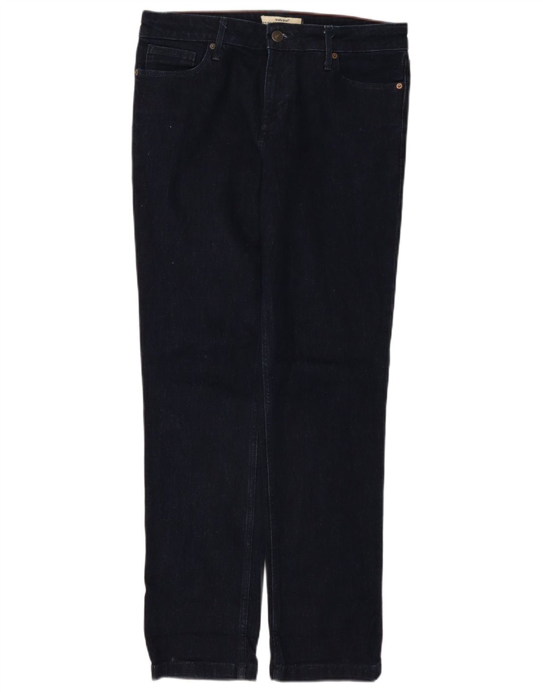 Jeans dritti da donna White Stuff UK 12 Medio W32 L30 Cotone blu navy