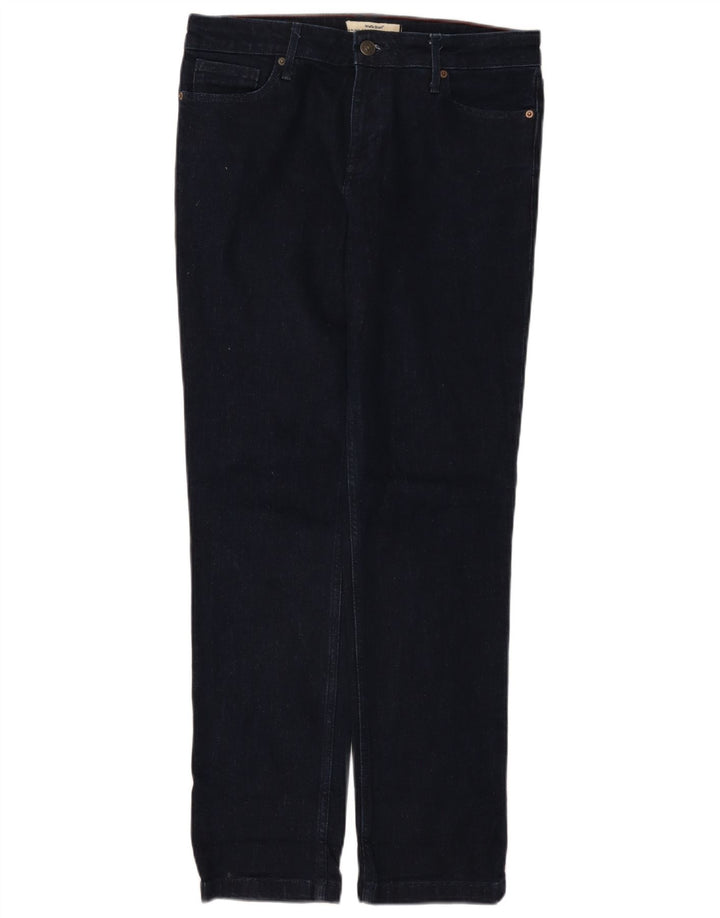 Jeans dritti da donna White Stuff UK 12 Medio W32 L30 Cotone blu navy