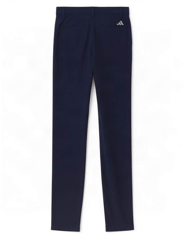 Pantaloni chino slim da uomo Adidas W28 L34 poliestere blu navy