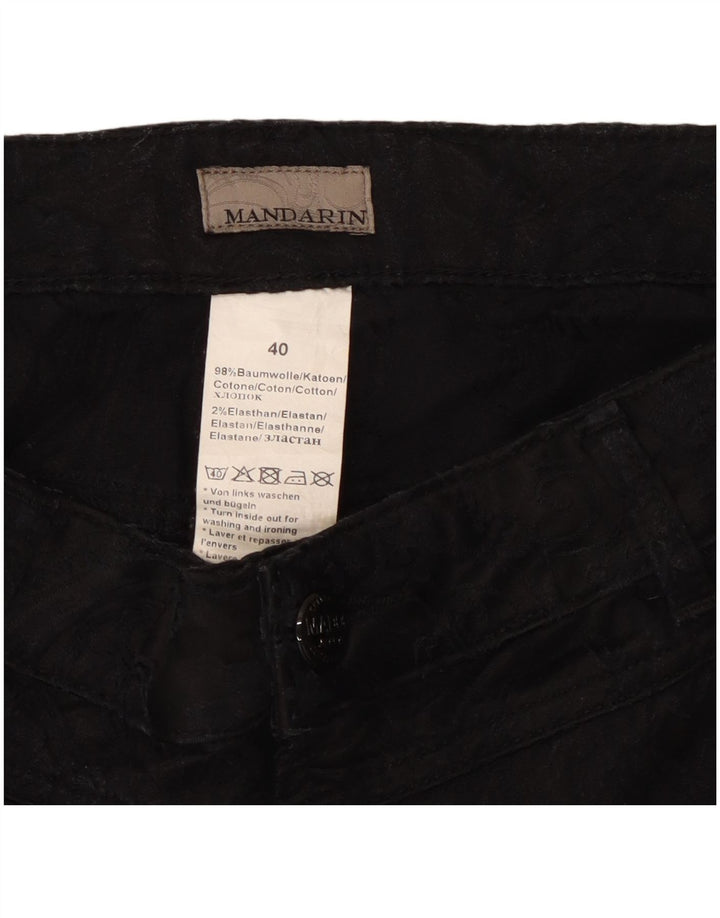 Gonna a tubino vintage da donna EU 40 media W30 cotone nero classico