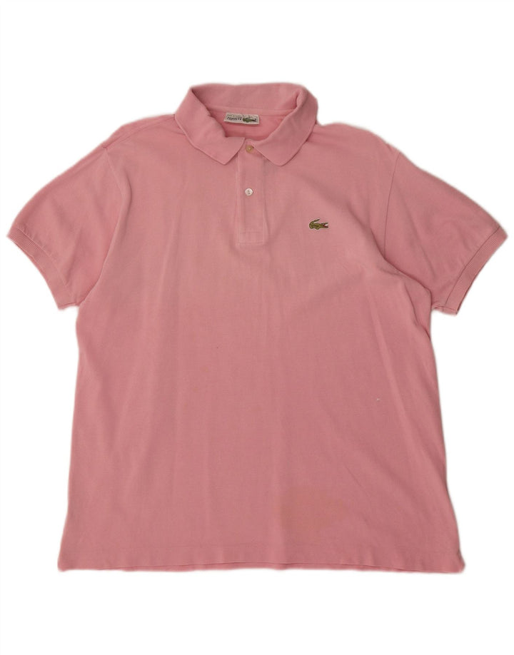 Polo da uomo Lacoste taglia 5 grande in cotone rosa