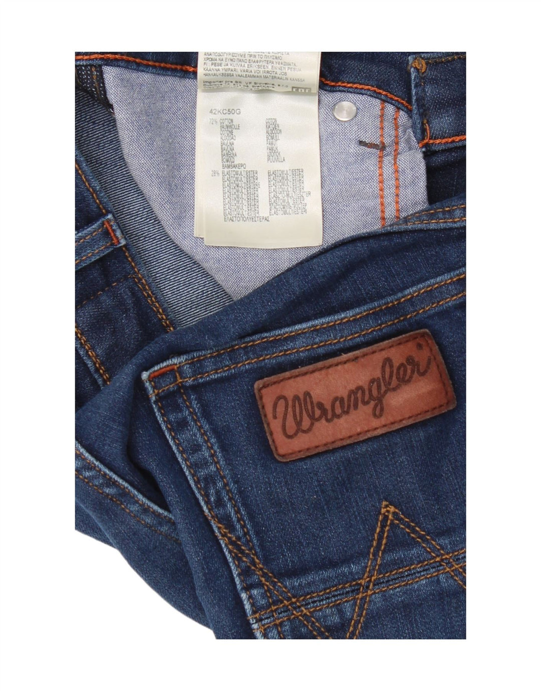 Wrangler Donna Boston Slim Jeans W30 L32 Cotone Blu