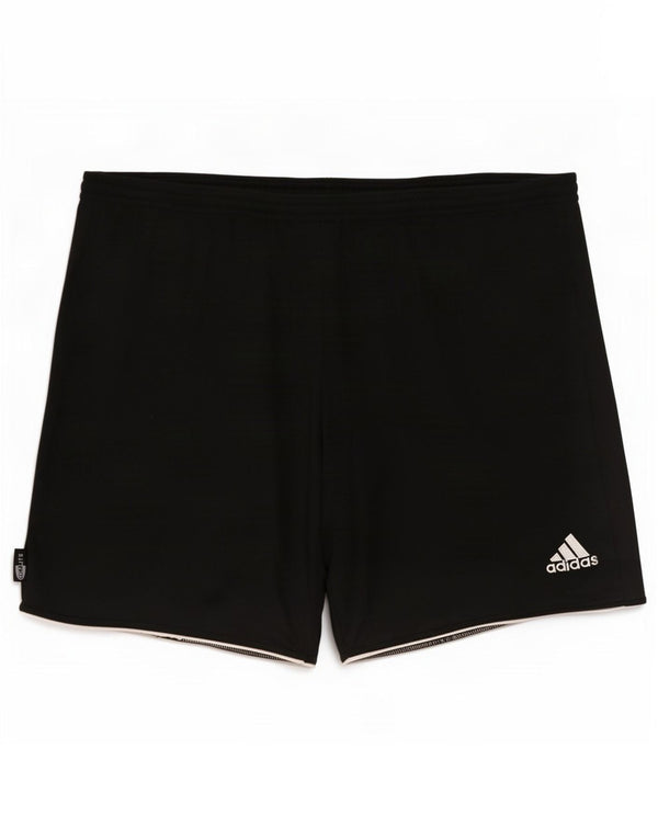 Pantaloncini sportivi da uomo Adidas grandi in poliestere nero