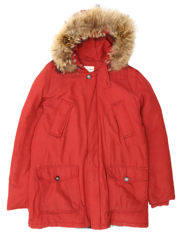 Giacca parka da uomo con cappuccio Gas UK 40 grande bordeaux