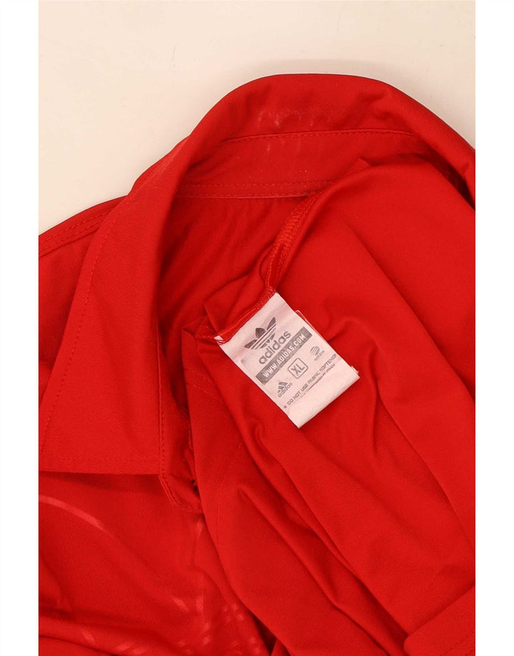 Polo grafica da uomo Adidas XL rossa