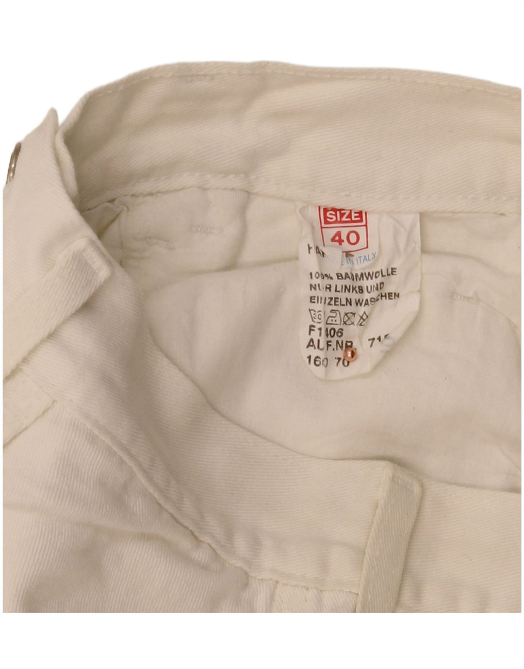 ANGELS Womens Tapered Jeans IT 40 Small W28 L28 White Cotton