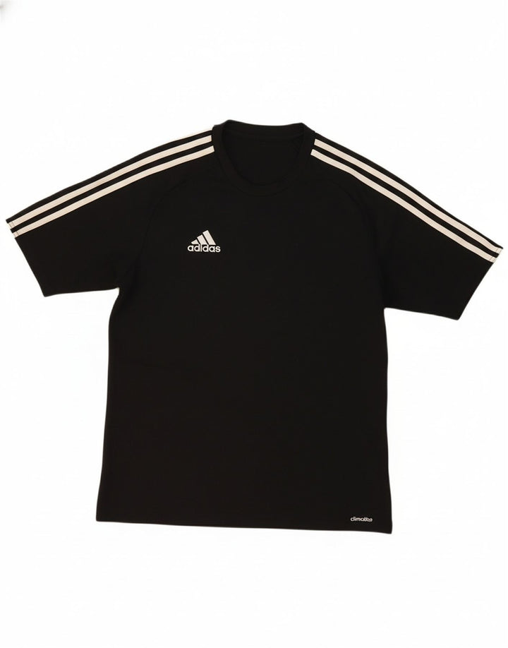 ADIDAS Mens Climalite T-Shirt Top Small Black Polyester