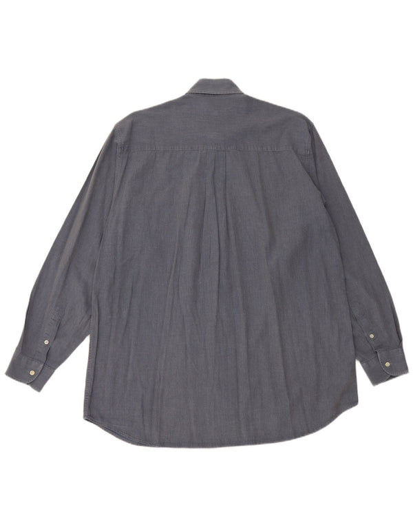 Camicia da uomo BURBERRY taglia 40 media blu navy