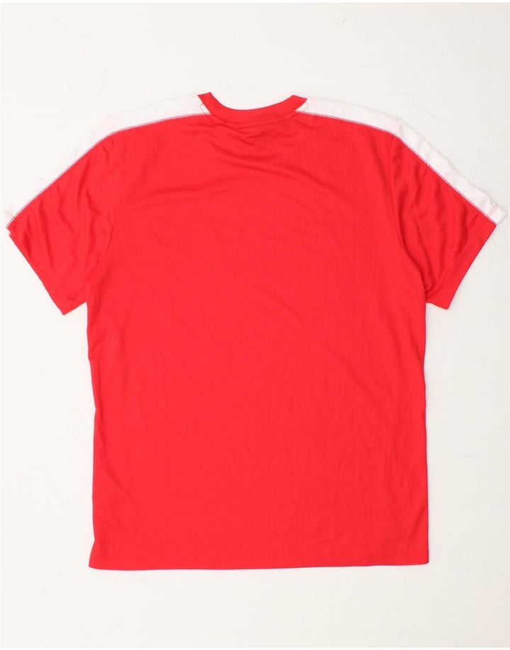T-shirt da uomo UMBRO Top piccola rossa in poliestere color block