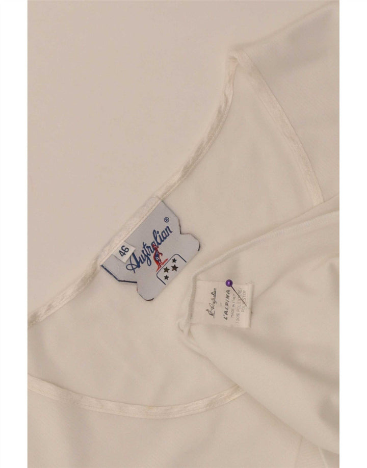 T-shirt donna AUSTRALIAN L'ALPINA IT 46 Large Poliestere bianco