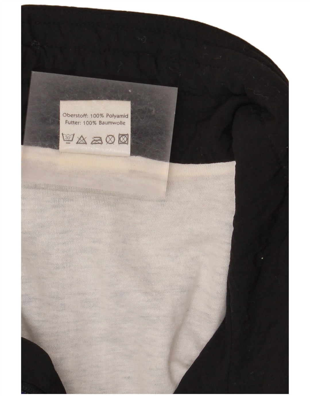 Giacca da tuta da uomo Shamp Large nera in poliammide color block