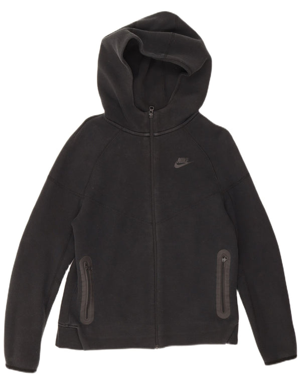 Felpa con cappuccio e zip Nike da ragazzo 13-14 anni XL Nera