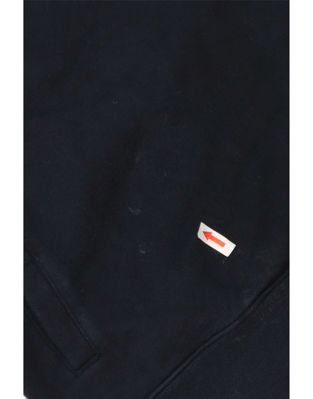 Felpa da uomo Marks & Spencer con zip e collo, media, in cotone blu navy