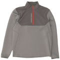 Under Armour Uomo Pullover Tuta Top Large Grigio Colourblock Sport