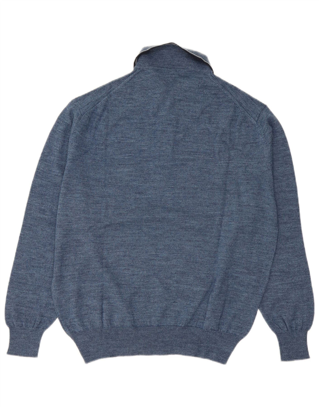 Maglione Canda da uomo con collo alto IT 48/50 Lana vergine blu medio