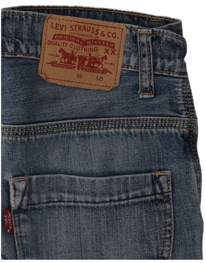 Pantaloncini di jeans cargo effetto invecchiato Levi's per ragazzi 9-10 anni W24 Blu