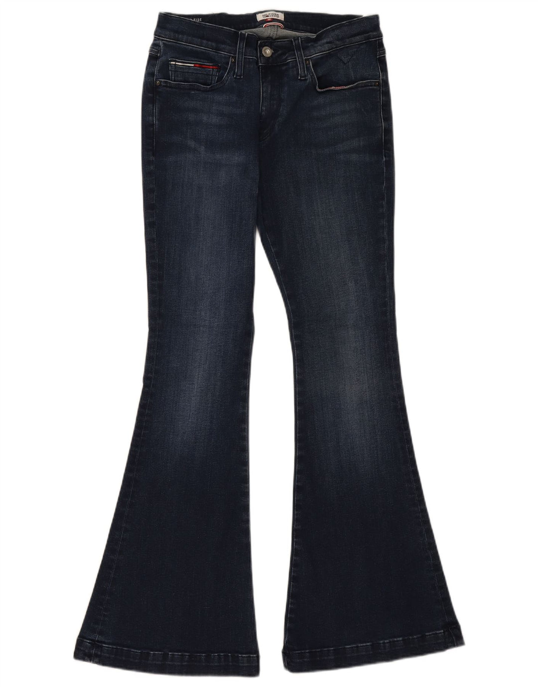 Jeans svasati da donna Tommy Hilfiger W30 L30 cotone blu navy