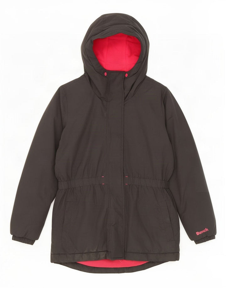 Parka con cappuccio da bambina Bench 11-12 anni in poliestere nero