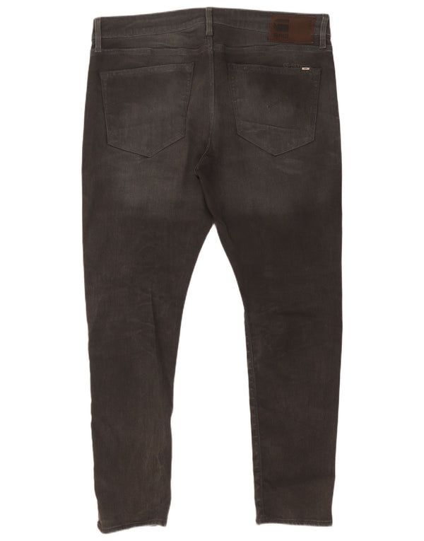 Jeans slim da uomo G-Star W38 L32 cotone grigio