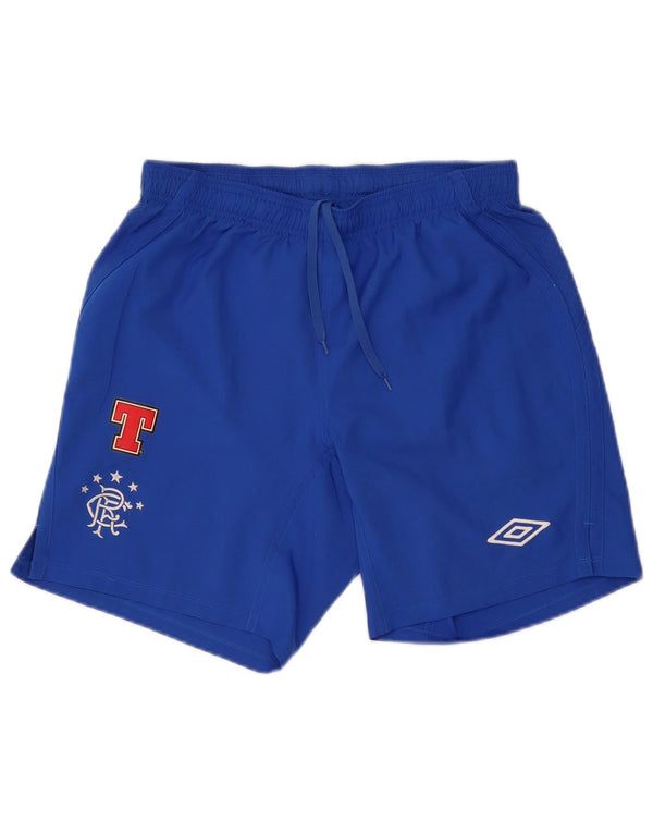 Pantaloncini sportivi grafici da uomo UMBRO poliestere blu medio