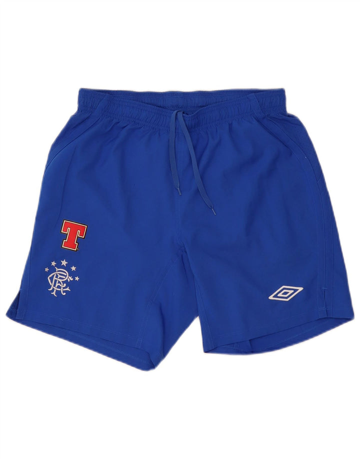 Pantaloncini sportivi grafici da uomo UMBRO poliestere blu medio