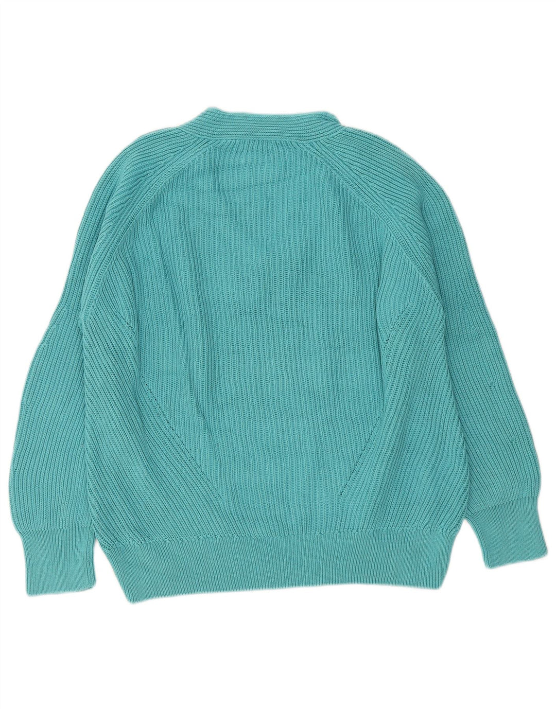 Massimo Dutti Maglione oversize da donna con scollo a V UK 14 Medio Turchese