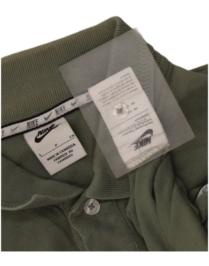 Polo Nike da uomo grande in cotone verde