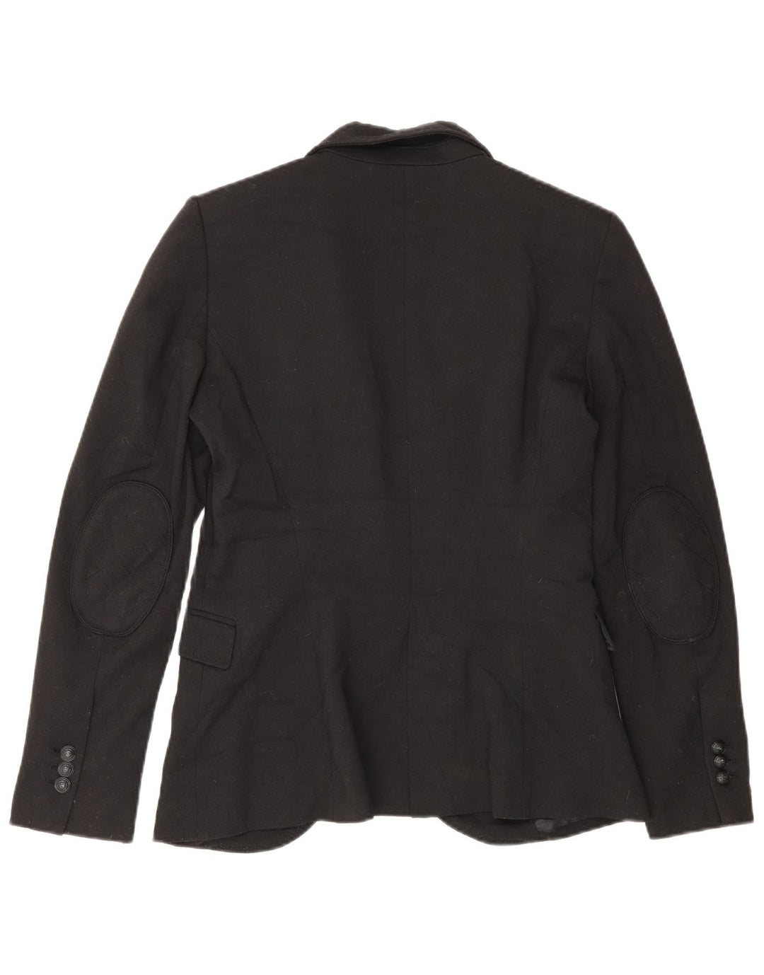 Giacca blazer a 1 bottone da donna Zara UK 12 poliestere nero medio