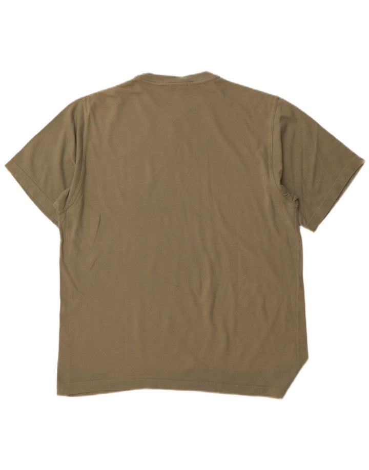 T-shirt da uomo NIKE Top UK 39/41 cotone kaki medio