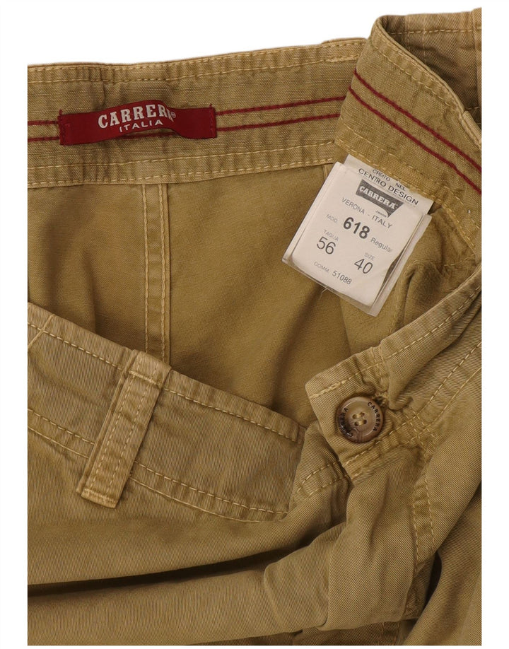 Pantaloncini cargo Carrera da uomo 618 W40 XL in cotone beige