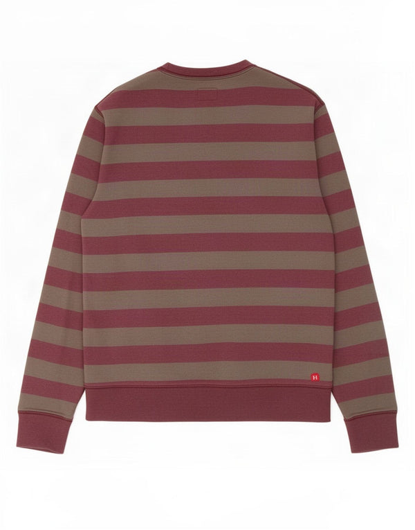 Levi's Felpa da uomo in cotone a righe bordeaux medio