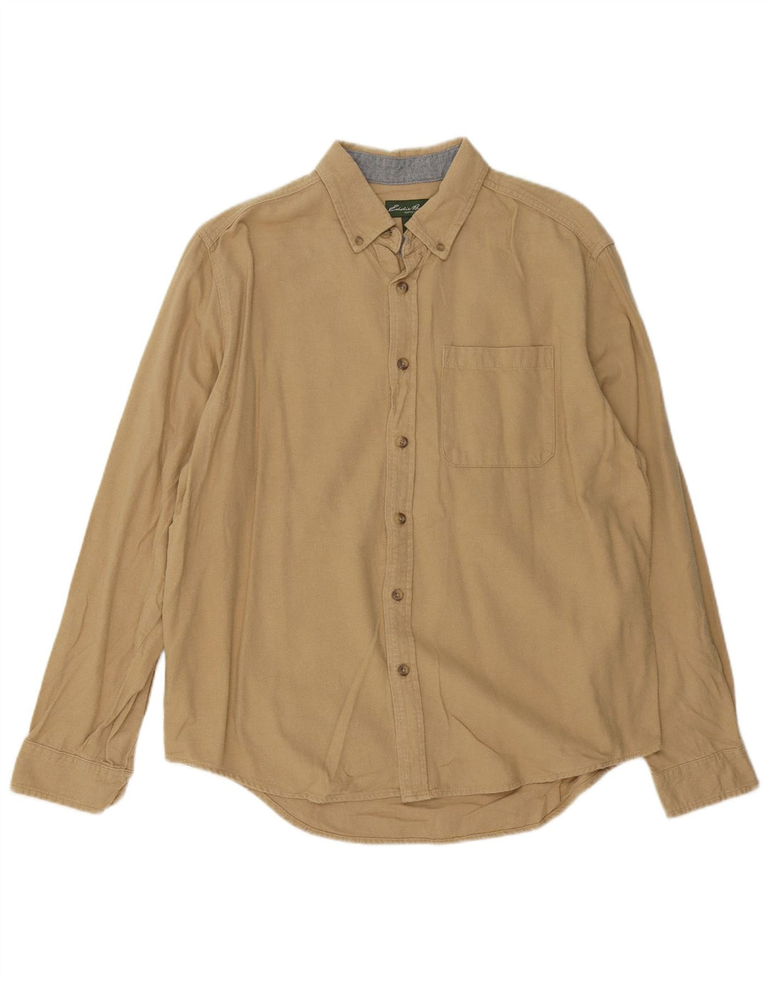 EDDIE BAUER Camicia da uomo grande in cotone beige