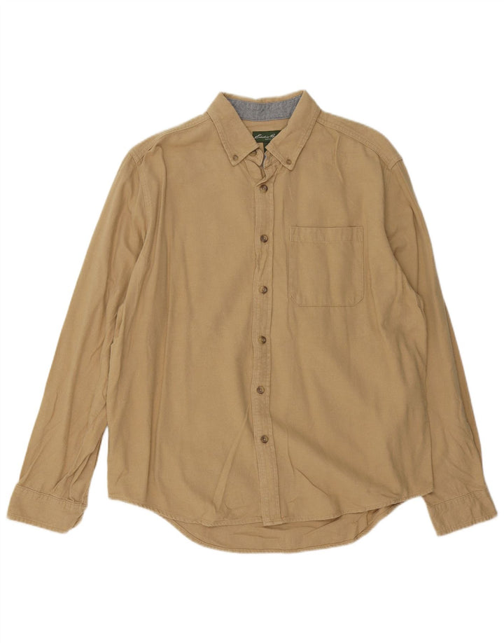 EDDIE BAUER Camicia da uomo grande in cotone beige