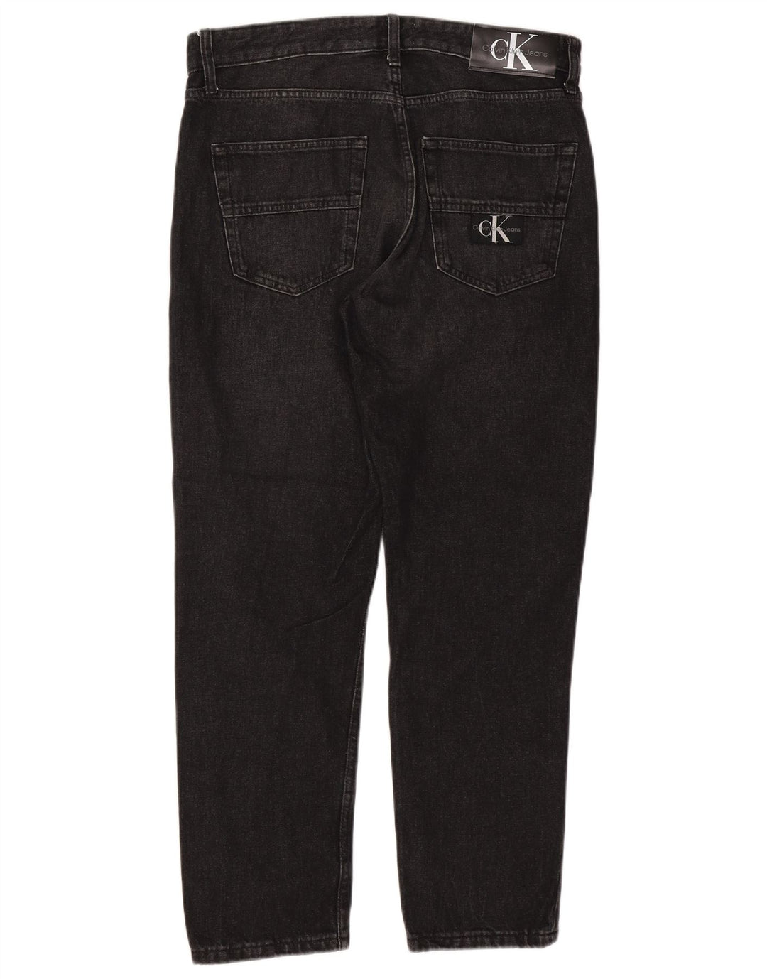 CALVIN KLEIN Jeans slim da uomo W32 L27 cotone nero