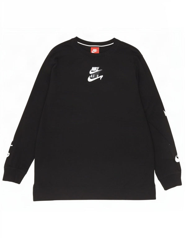 Nike Maglietta grafica da uomo a maniche lunghe grande nera