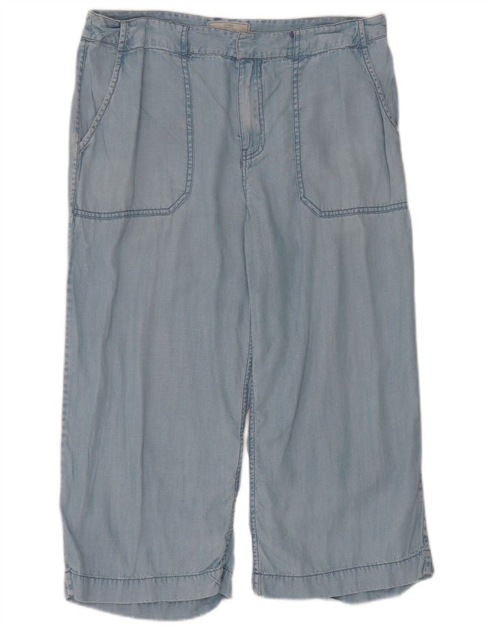 Pantaloncini Bermuda da donna Fat Face UK 12 Medium W30 Lyocell blu
