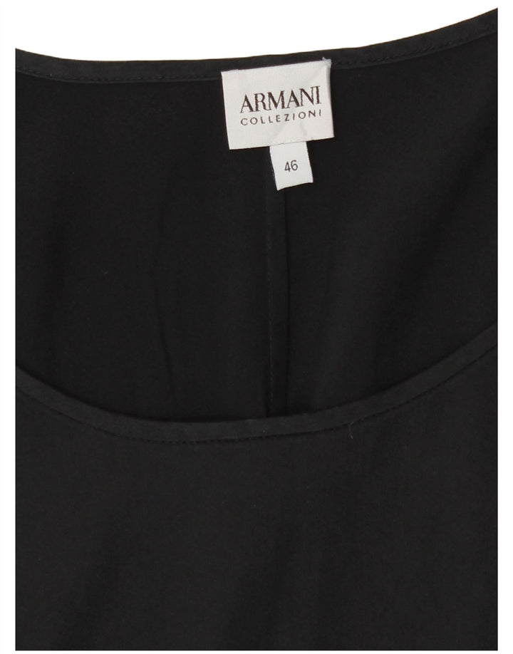 Armani Collezioni Camicetta senza maniche da donna Top IT 46 Large Nero