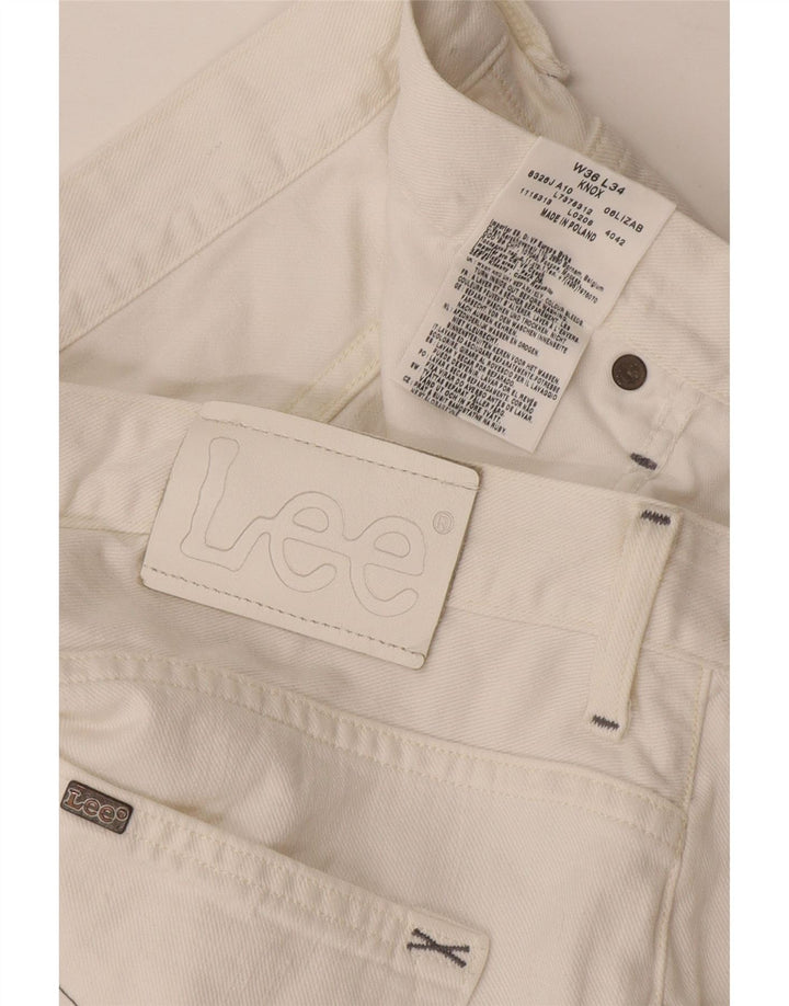 Jeans dritti Lee Knox da uomo W36 L34 cotone bianco
