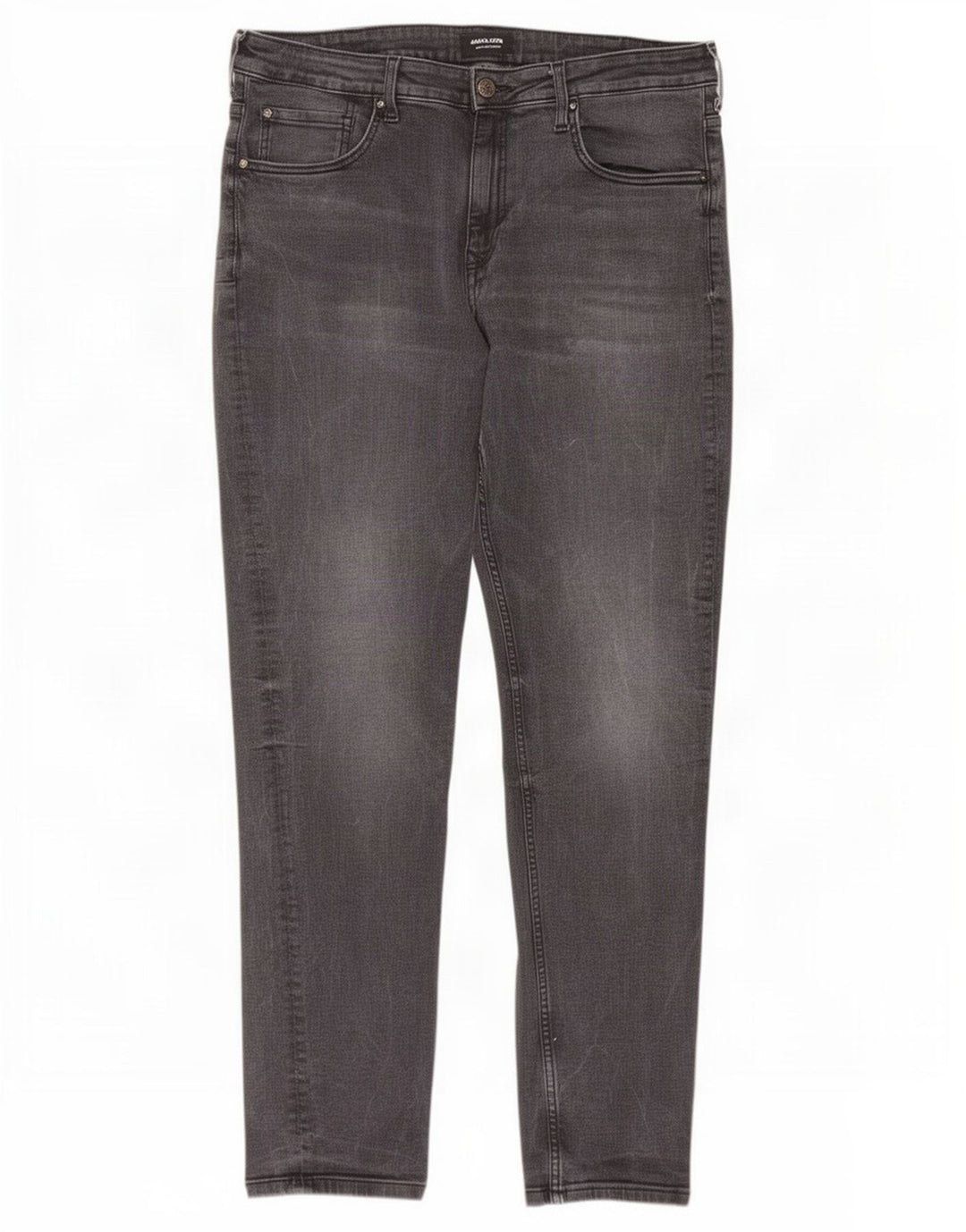 Jeans slim da uomo Jack & Jones W36 L34 cotone grigio