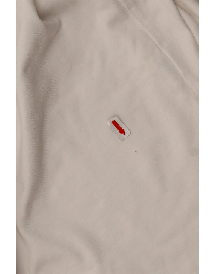 T-shirt Zara da uomo Top Small in cotone bianco sporco