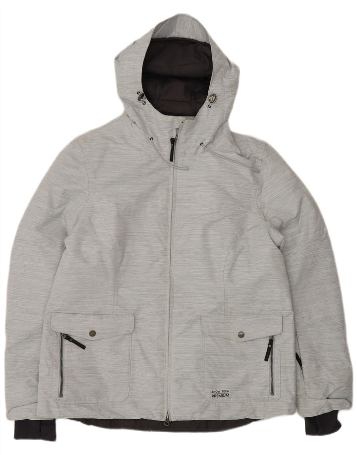 Giacca a vento oversize con cappuccio da donna TCM IT 46 grande gessato grigio