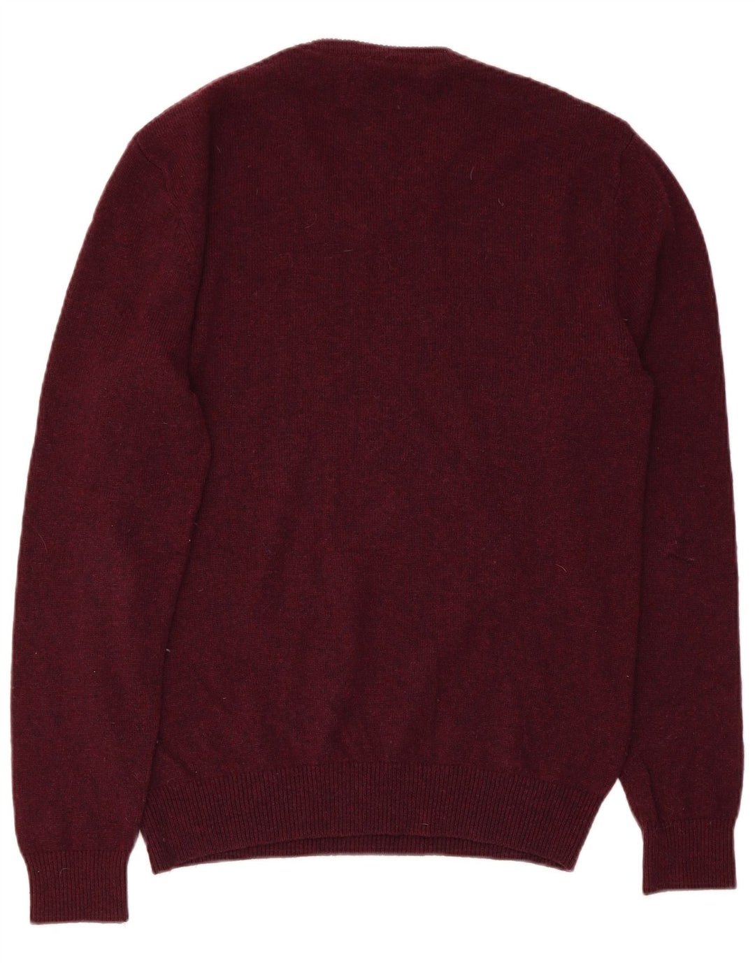 JACK WILLS Maglione da uomo con scollo a V grande lana merino marrone