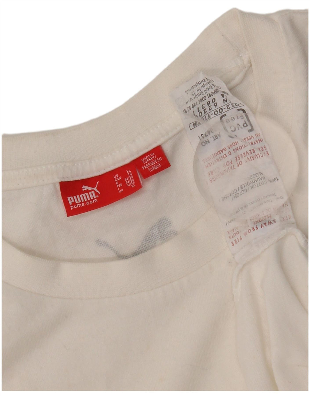 Canotta grafica da uomo Puma XL in cotone bianco