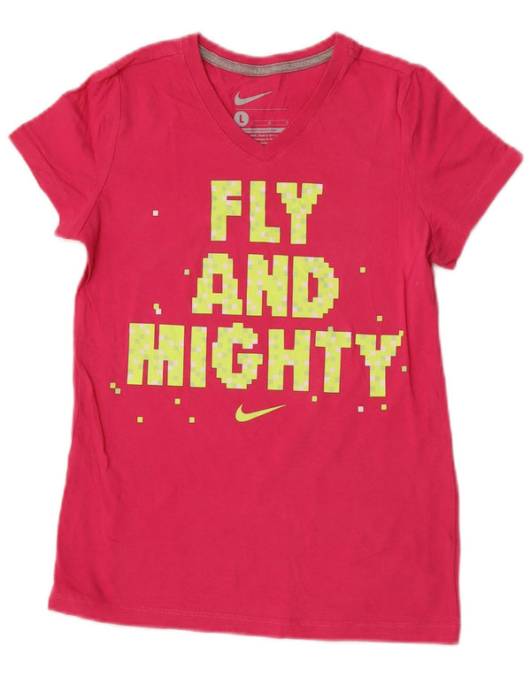 T-shirt grafica Nike per bambina, 12-13 anni, grande, rosa