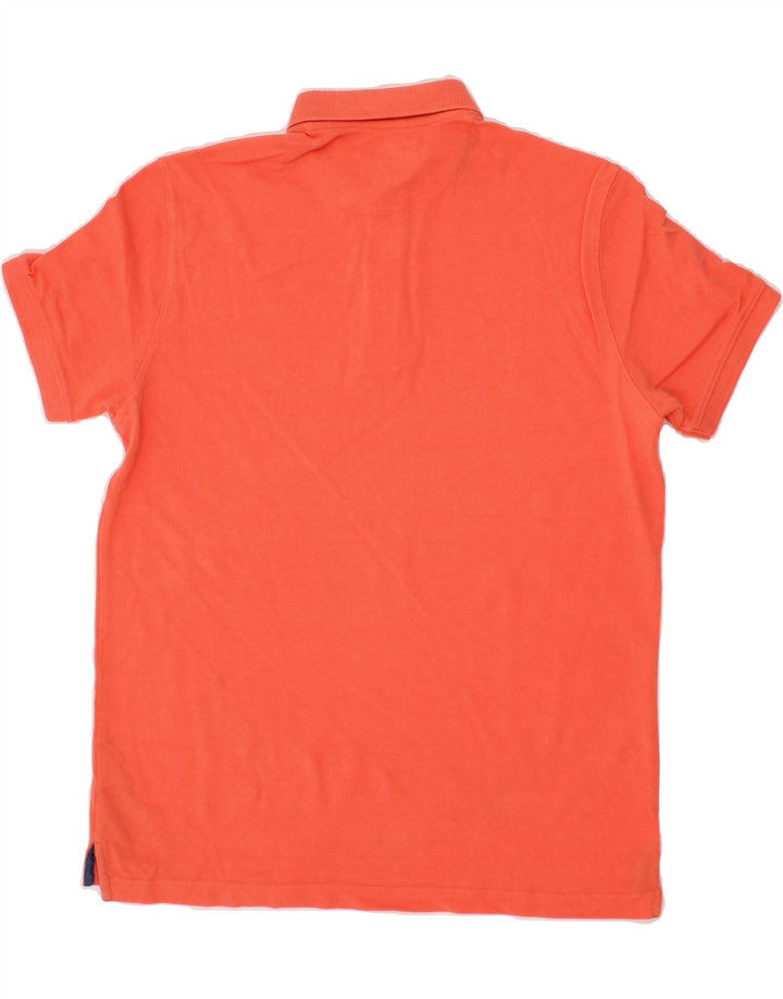 MASSIMO DUTTI Mens Regular Fit Polo Shirt Large Orange Cotton Vintage Massimo Dutti and Second-Hand Massimo Dutti from Messina Hembry 