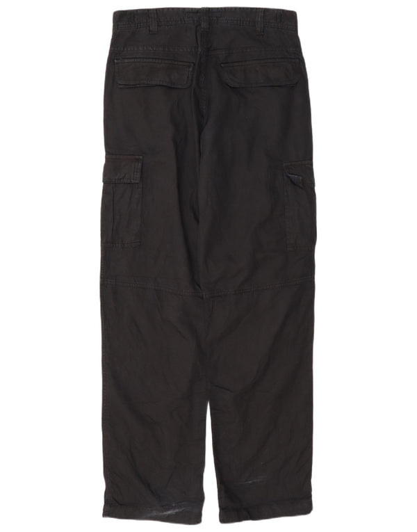 Pantaloni cargo dritti da uomo Zara EU 40 medio W31 L32 cotone blu navy